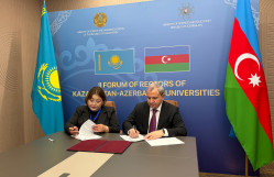 BDU rektoru II Qazaxıstan–Azərbaycan Universitetləri Rektorları Forumunda iştirak edib