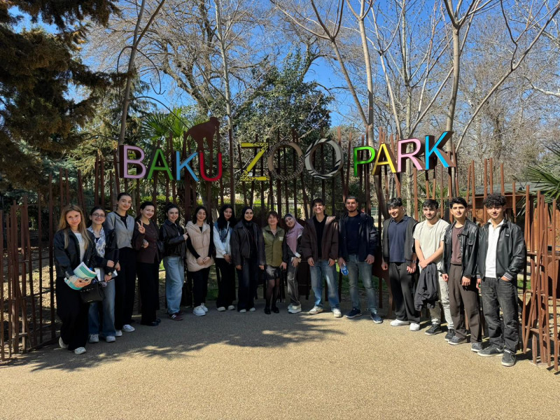 BDU tələbələri üçün Bakı Zooloji Parkında innovativ dərslər təşkil olunub