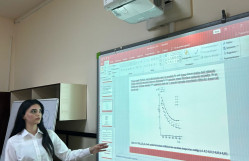 Magistrantlar elmi seminarda çıxış ediblər