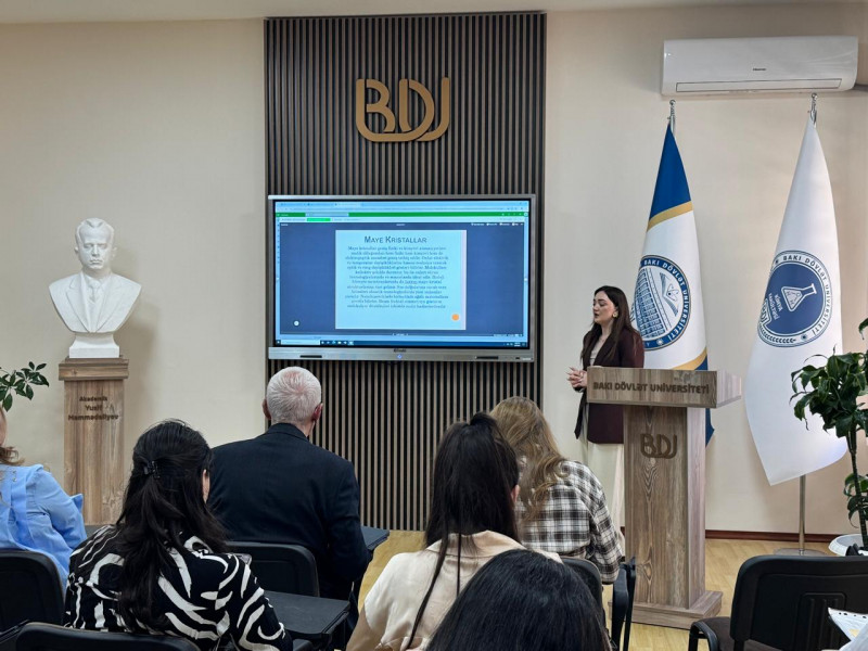 Kərimova Ləman Natiq qızının təqdimatında elmi seminar keçirildi
