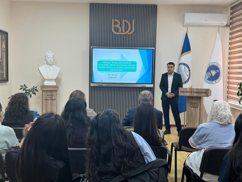 Kimyanın tədrisi metodikası kafedrasında növbəti elmi seminar keçirildi