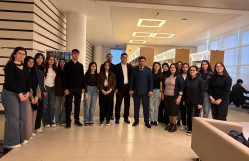 BDU tələbələri ADA Universitetində praktik dərsdə