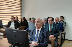 BDU-da Xəzər dənizinin səviyyə tərəddüdlərinin yaşayış məntəqələrinə təsirinə dair ustad dərsi