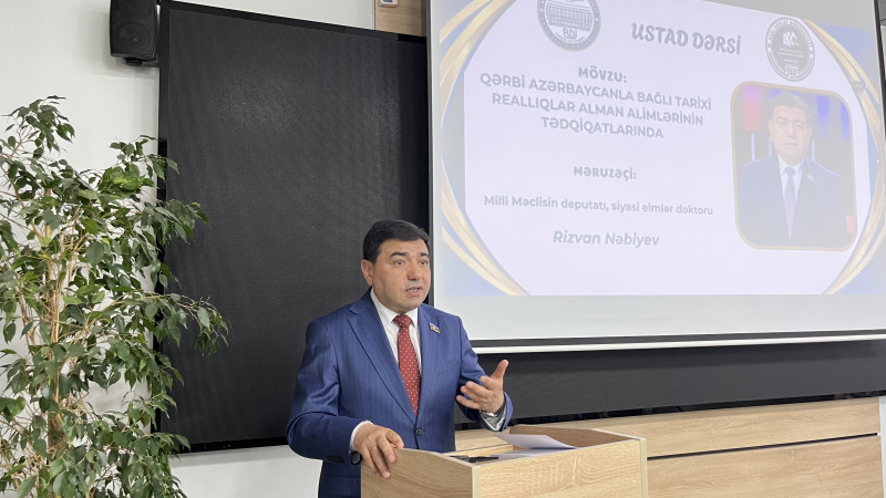 QƏRBİ AZƏRBAYCAN MÖVZUSUNDA USTAD DƏRSİ