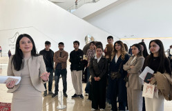 Tarix fakültəsinin dördüncü kurs tələbələri Heydər Əliyev Mərkəzində tədris təcrübəsi keçmişlər