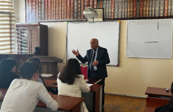 Türk xalqları tarixi kafedrasında “Qərbi Azərbaycan tarixi Türk xalqları tarixinin tərkib hissəsi kimi” mövzusunda ustad dərsi keçirilmişdir