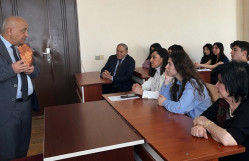 Türk xalqları tarixi kafedrasında “Qərbi Azərbaycan tarixi Türk xalqları tarixinin tərkib hissəsi kimi” mövzusunda ustad dərsi keçirilmişdir