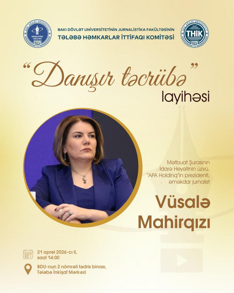 “Danışır təcrübə” layihəsinin növbəti görüşü keçiriləcək