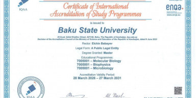 Three master’s programs of the Faculty of Biology have received international accreditation