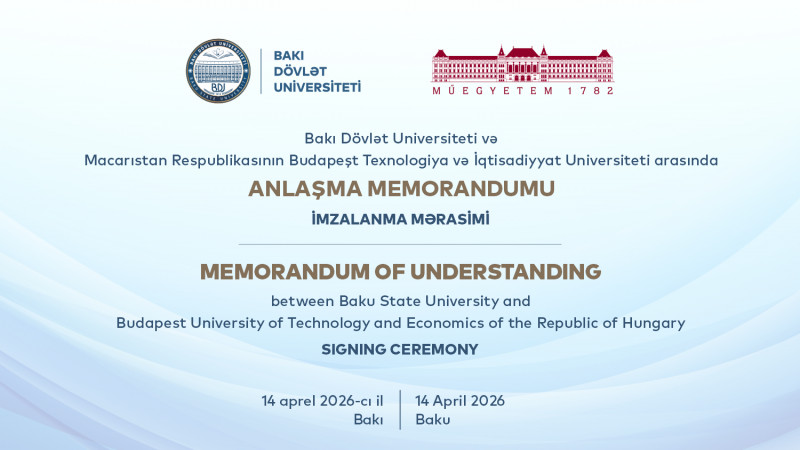 Macarıstanın Azərbaycandakı səfiri və Budapeşt Texnologiya və İqtisadiyyat Universitetinin rektoru BDU-da