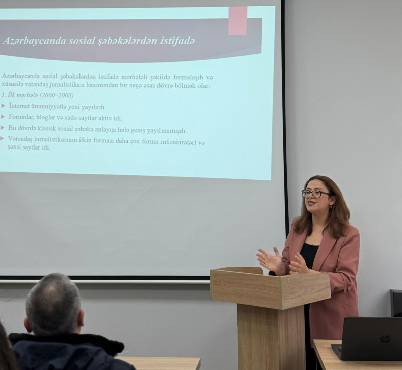 "Azərbaycan mediasında vətəndaş jurnalistikası təcrübəsi: imkanlar və çağırışlar" mövzusunda elmi seminar