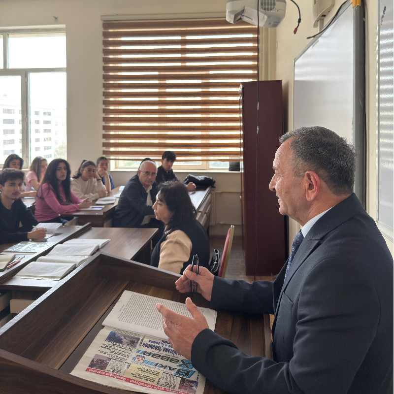 Arxeologiya və etnoqrafiya kafedrasının təşkilatçılığı ilə “Azərbaycan xalqının ibtidai inancları və onun müasir məişətdə yeri” mövzusunda ustad dərsi keçirilmişdir