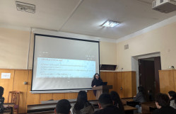 Fatimə Məcidzadə “Farmazan - dimerləşmiş hidrazon” mövzusunda məruzə ilə çıxış edib