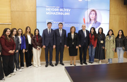 BDU-da “Heydər Əliyev mühazirələri” layihəsi çərçivəsində AQUPDK-nın sədri Bahar Muradova ilə görüş