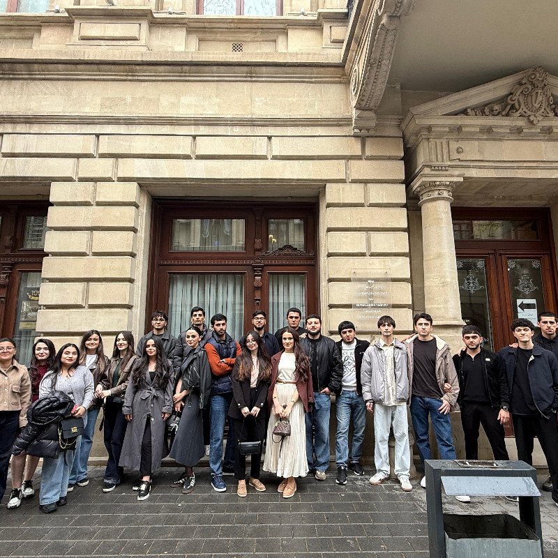 Tarix fakültəsinin dördüncü kurs tələbələri Azərbaycan Respublikasının Mədəniyyət Nazirliyinin Milli Azərbaycan Tarixi Muzeyində tədris təcrübəsi keçmişlər