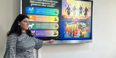 Arxeologiya və Etnoqrafiya kafedrasının Hacıyeva Elmira Əli qızının “Süni intellekt alqoritmləri vasitəsilə rəqsdə milli elementlərin aşkarlanması” mövzusunda elmi seminarı keçirilib