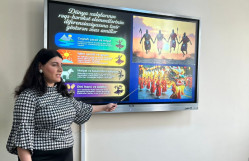 Arxeologiya və Etnoqrafiya kafedrasının Hacıyeva Elmira Əli qızının “Süni intellekt alqoritmləri vasitəsilə rəqsdə milli elementlərin aşkarlanması” mövzusunda elmi seminarı keçirilib