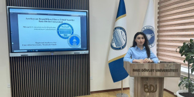 Şıxaliyeva Aişə təqdimatında elmi seminar keçirildi