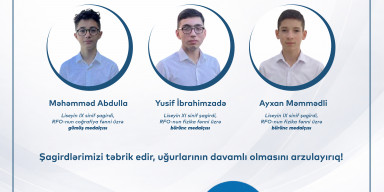 BDU-nun nəzdində “Gənc istedadlar” liseyinin 3 şagirdi Respublika Fənn Olimpiadalarının qalibidir