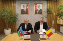 Rumıniyanın Azərbaycandakı səfiri və Petre Andrei Universitetinin rektorunun rəhbərlik etdiyi nümayəndə heyəti BDU-da