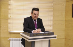 Rumıniyanın Azərbaycandakı səfiri və Petre Andrei Universitetinin rektorunun rəhbərlik etdiyi nümayəndə heyəti BDU-da