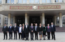 Rumıniyanın Azərbaycandakı səfiri və Petre Andrei Universitetinin rektorunun rəhbərlik etdiyi nümayəndə heyəti BDU-da