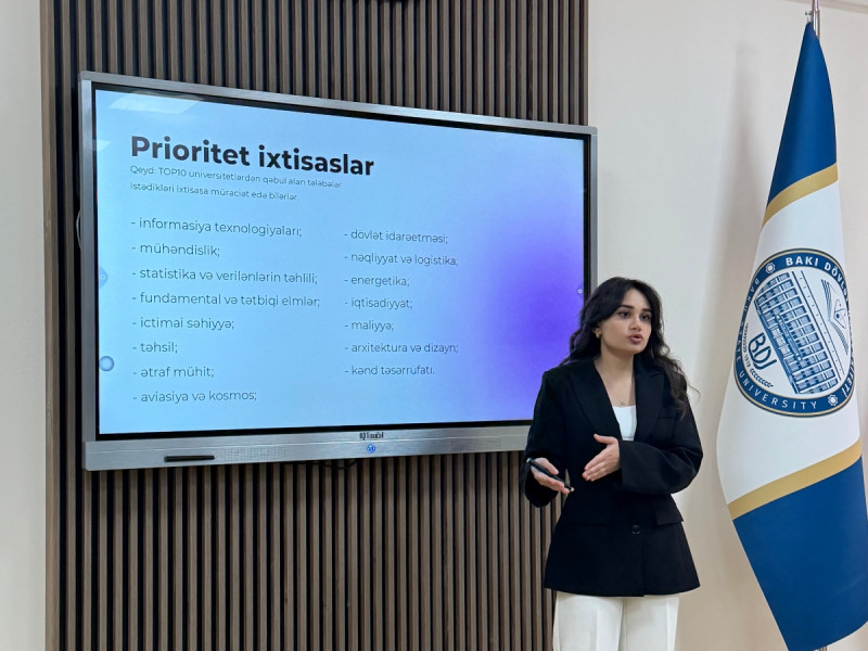 “Xaricdə təhsil” mövzusuna həsr olunmuş infosessiya keçirildi