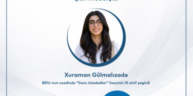 BDU-nun nəzdində “Gənc istedadlar” liseyinin daha bir şagirdi RFO-nun qalibidir