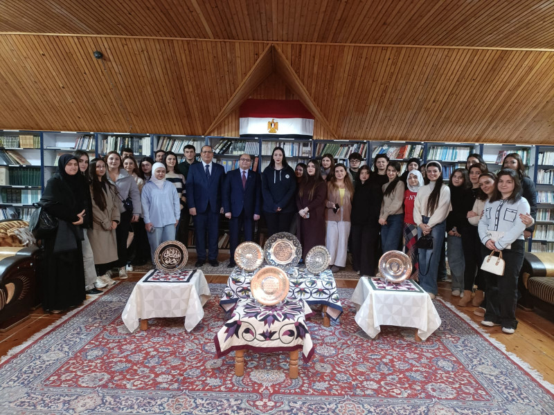 BDU-nun Şərqşünaslıq fakültəsinin tələbələri Misir Mədəniyyət Mərkəzində istehsalat təcrübəsində