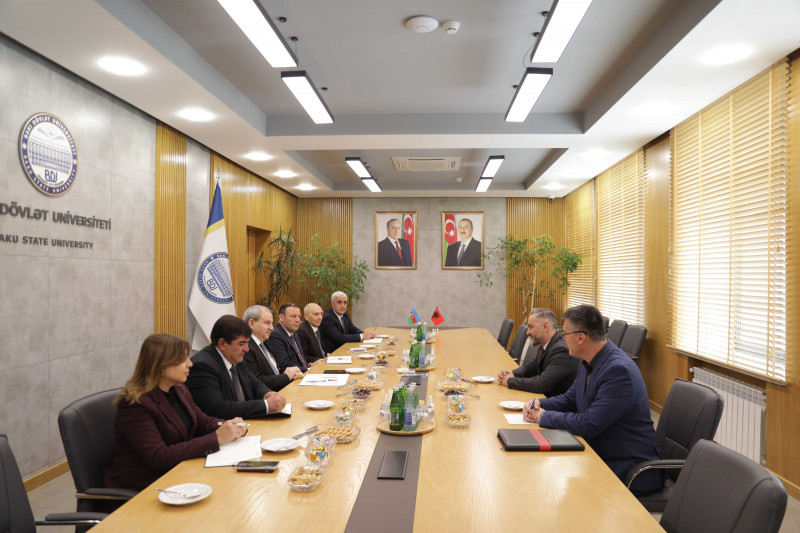 Albaniyanın Azərbaycandakı fövqəladə və səlahiyyətli səfiri Besart Kadia BDU-da olub