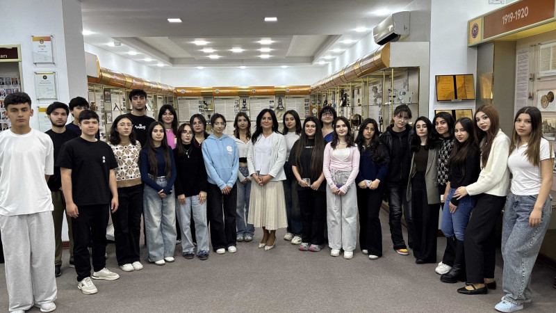 Jurnalistika fakültəsi üzrə THİK üzvləri BDU-nun tarixi muzeyini ziyarət ediblər