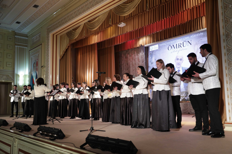 Tanınmış bəstəkar, BDU-nun kafedra müdiri İqbal Ağayevin “Ömrün səhifələri” adlı ədəbi-bədii gecəsi keçirilib