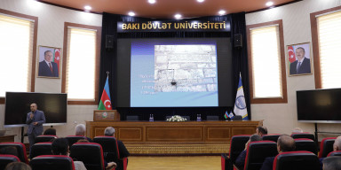 BDU-da təqdimat: "Sanqaçal karvansarayı - Böyük İpək Yolunun unikal abidəsi"