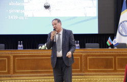 BDU-da təqdimat: "Sanqaçal karvansarayı - Böyük İpək Yolunun unikal abidəsi"