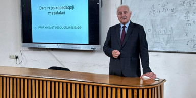 Prof. Hikmət Əlizadə ustad dərsi apardı