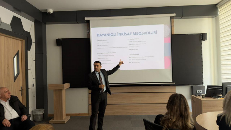 BDU-da “Dayanıqlı İnkişaf Məqsədlərinin tədris və tədqiqat prosesinə inteqrasiyası” mövzusunda təlim təşkil olunub