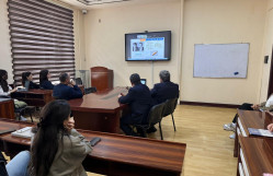 İtaliyanın Calabria Universitetinin professoru BDU-nun gənc alimlərinə mühazirə oxuyub