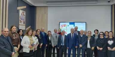 Coğrafiya İnstitutunun direktoru vəzifəsini icra edən Zaur İmrani BDU tələbələrinə ustad dərsi keçib