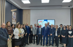 Coğrafiya İnstitutunun direktoru vəzifəsini icra edən Zaur İmrani BDU tələbələrinə ustad dərsi keçib