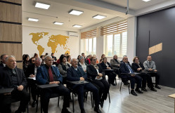 Coğrafiya İnstitutunun direktoru vəzifəsini icra edən Zaur İmrani BDU tələbələrinə ustad dərsi keçib