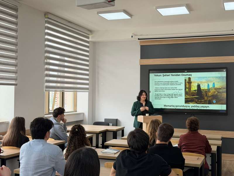Şərqşünaslıq fakültəsində “Şəhərsalma və memarlıq ili” çərşivəsində elmi seminar keçirilib