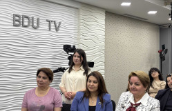 BDU-da “Professor Nəsir İmanquliyev dərsləri”: Əməkdar jurnalist Flora Xəlilzadə ilə görüş