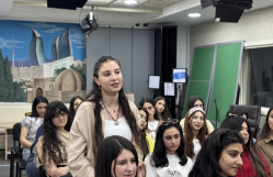 BDU-da “Professor Nəsir İmanquliyev dərsləri”: Əməkdar jurnalist Flora Xəlilzadə ilə görüş