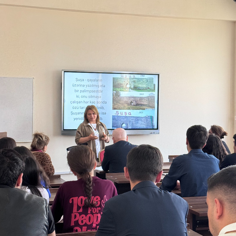 Tarix fakültəsində “Şuşa şəhərinin semantikası” mövzusunda elmi seminar keçirilib
