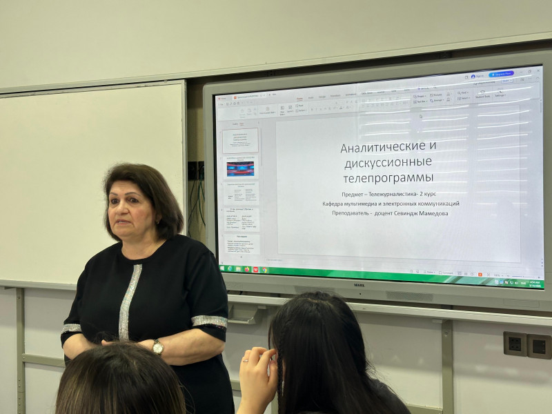"Analitik və diskussiya teleproqramları"  mövzusunda açıq dərs