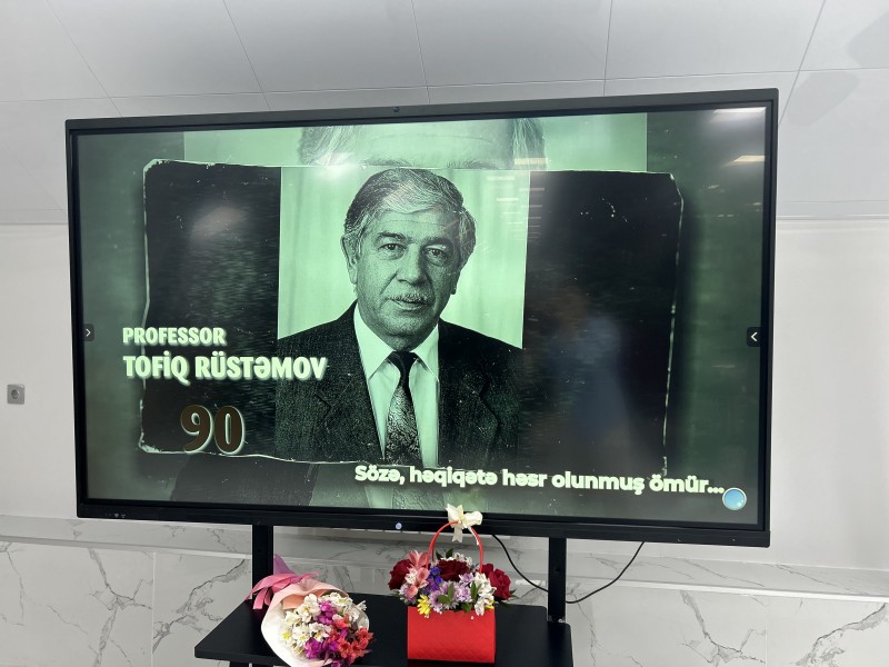Professor Tofiq Rüstəmovun 90 illiyinə həsr olunmuş yubiley tədbiri keçirilib
