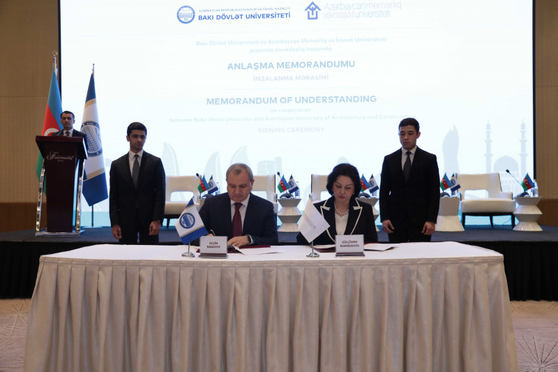 BDU ilə Azərbaycan Memarlıq və İnşaat Universiteti arasında əməkdaşlıq haqqında memorandum imzalanıb