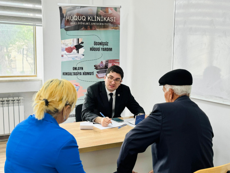 BDU-nun Hüquq Klinikasının ilk ödənişsiz hüquqi yardım kampaniyası başa çatıb