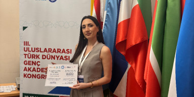 Tarix fakültəsinin müəllimi Günay Bayramova Mirzə-zadə “Türk Dünyası Gənc Akademiklərinin III Beynəlxalq Konqresində” iştirak etmişdir