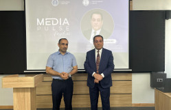 BDU-da “MediaPulse” təcrübə proqramının növbəti qonağı AzTV-nin sədr müavini Rafiq Həşimov olub